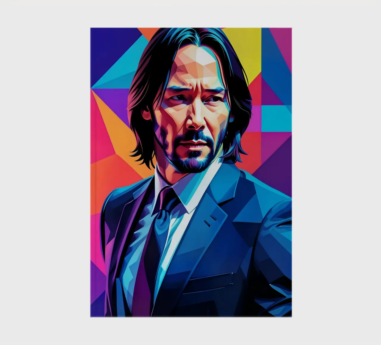Keanu Reeves John wick wpap notebook by BONANZA