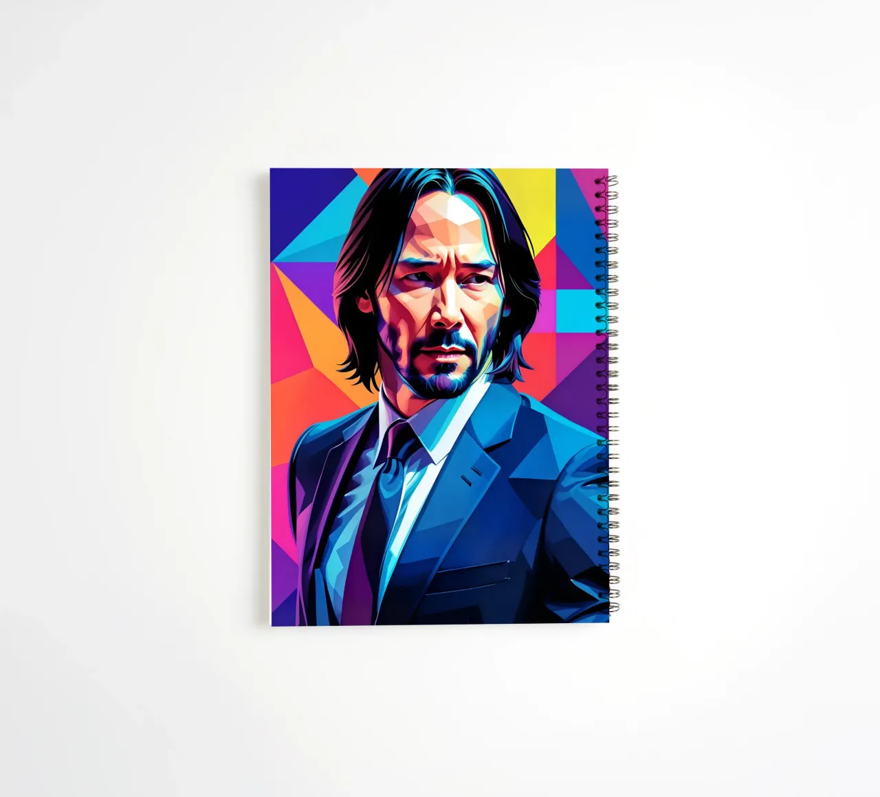 Keanu Reeves John wick wpap spiral notebook by BONANZA