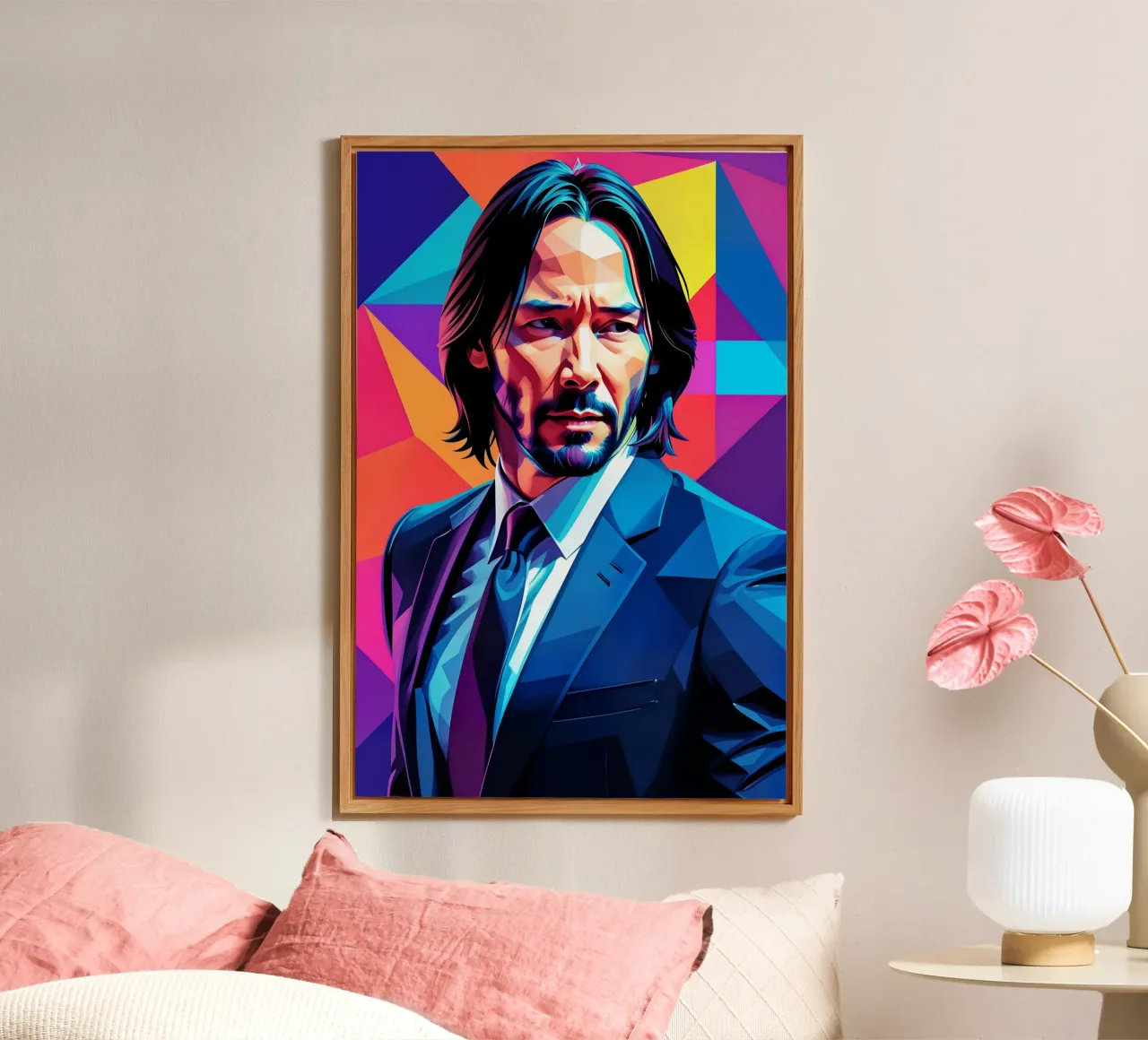 Keanu Reeves John wick wpap alluminio dibond da BONANZA