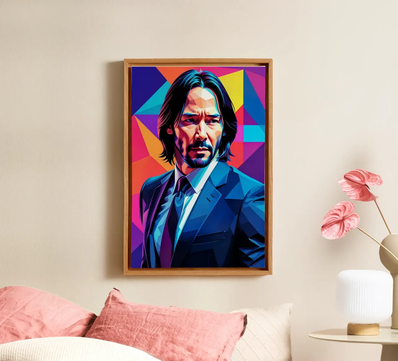 Keanu Reeves John wick wpap tela con Cornice a cassetta da BONANZA