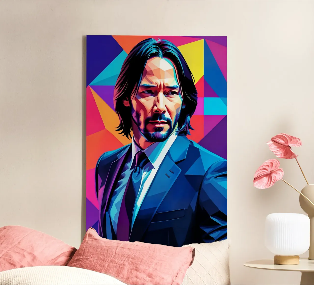 Keanu Reeves John wick wpap tela con Cornice a cassetta da BONANZA