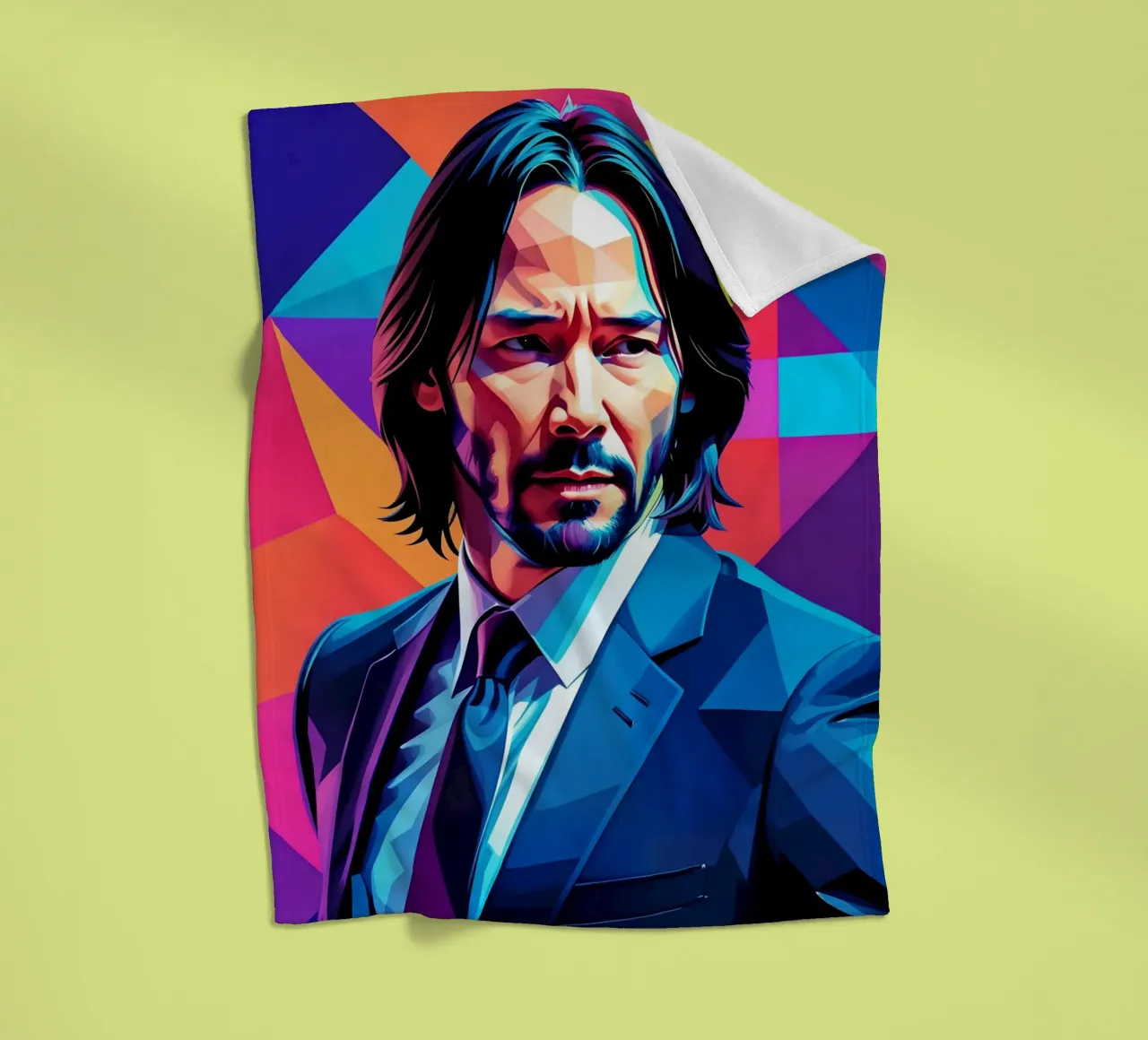 Keanu Reeves John wick wpap coperta in pile da BONANZA