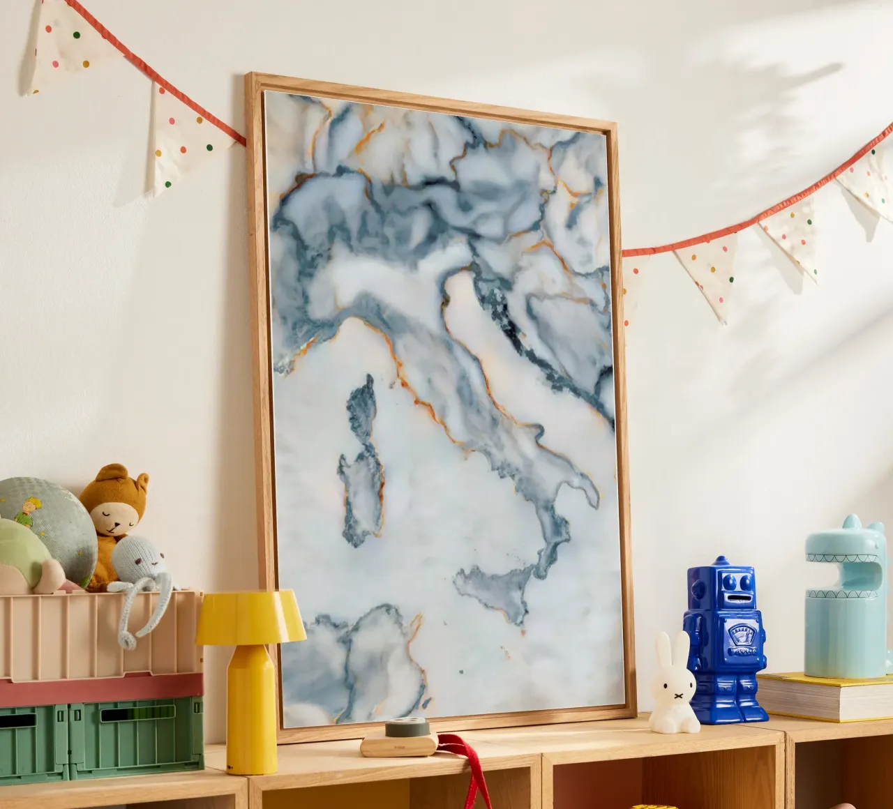 Italy Marble Map plexiglass da Octavian