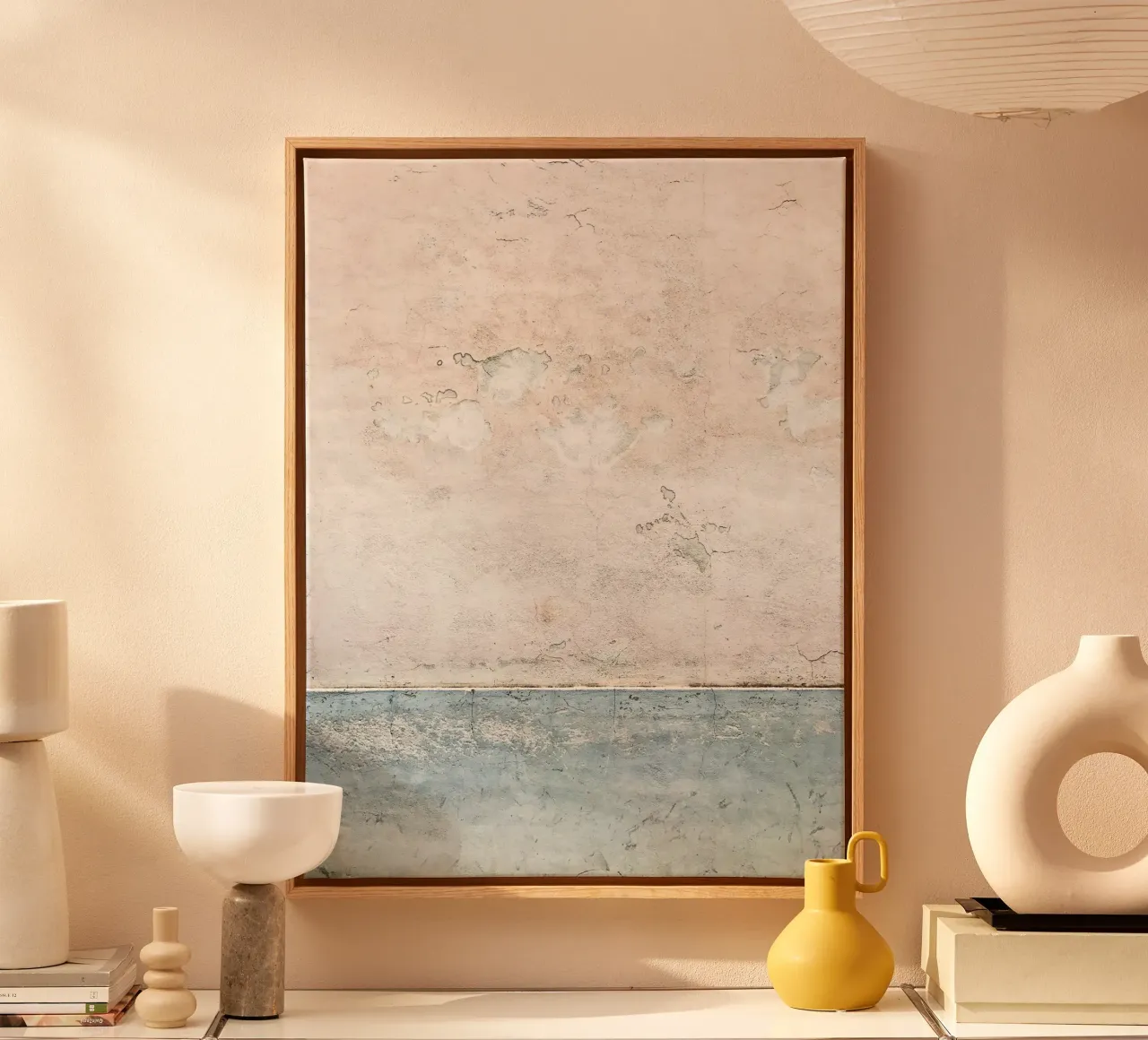 Quiete rustica tela con Cornice a cassetta da PhotoVibe Decor