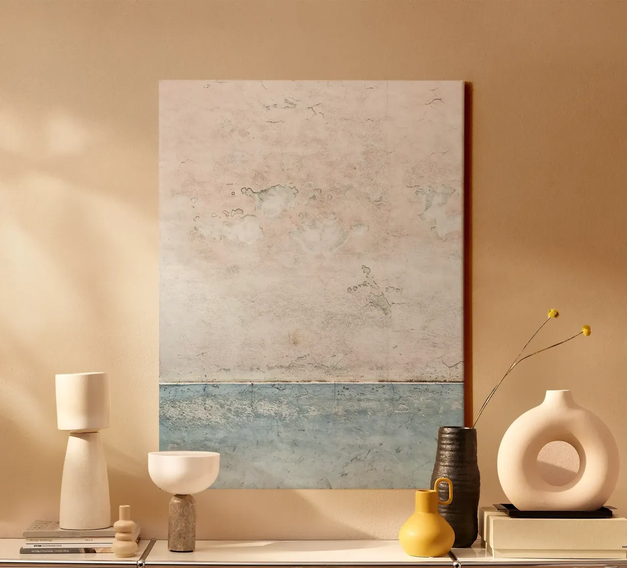 Quiete rustica tela con Cornice a cassetta da PhotoVibe Decor