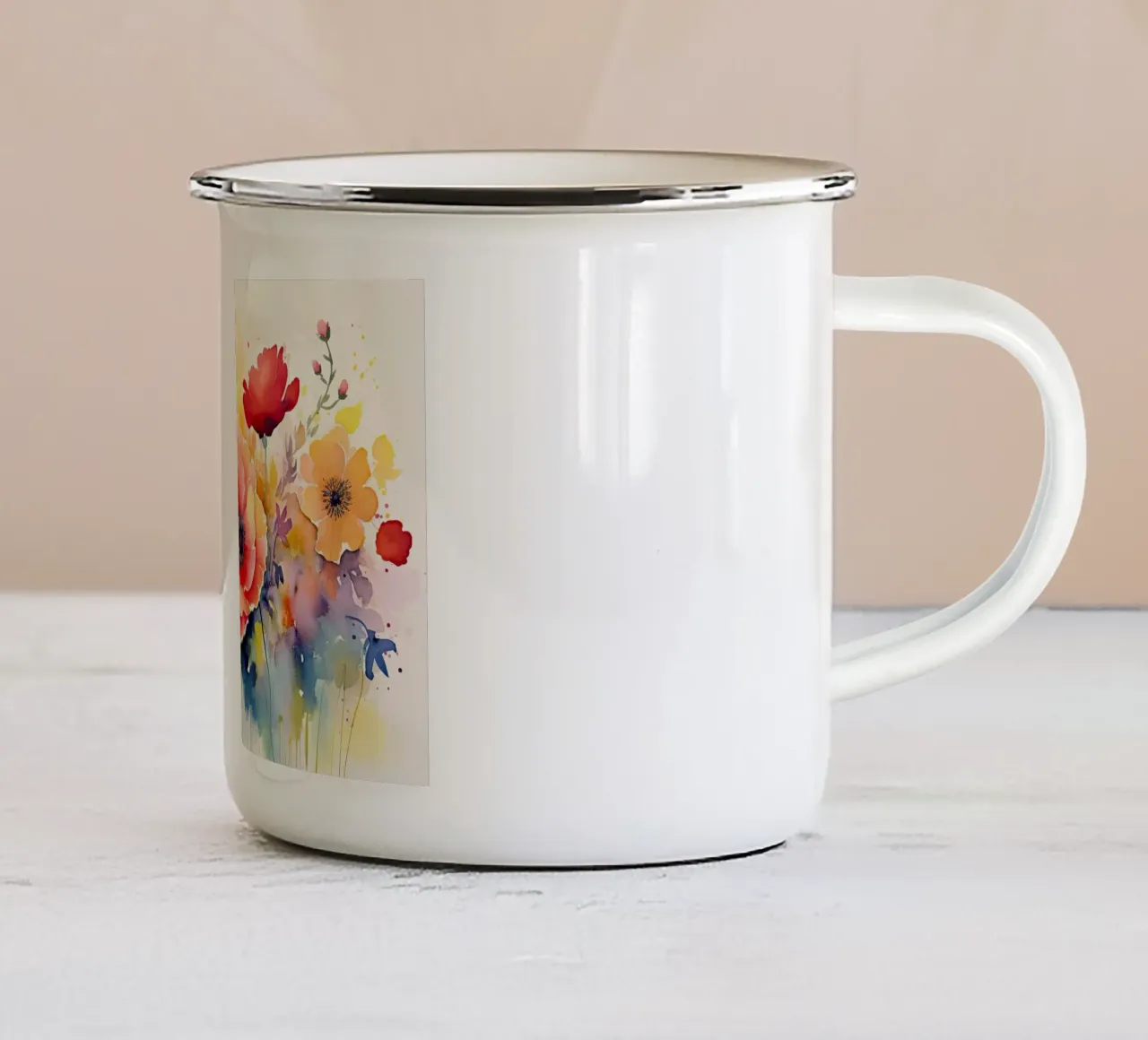 Arte da parete di Imagine tazza in smalto da Imagine