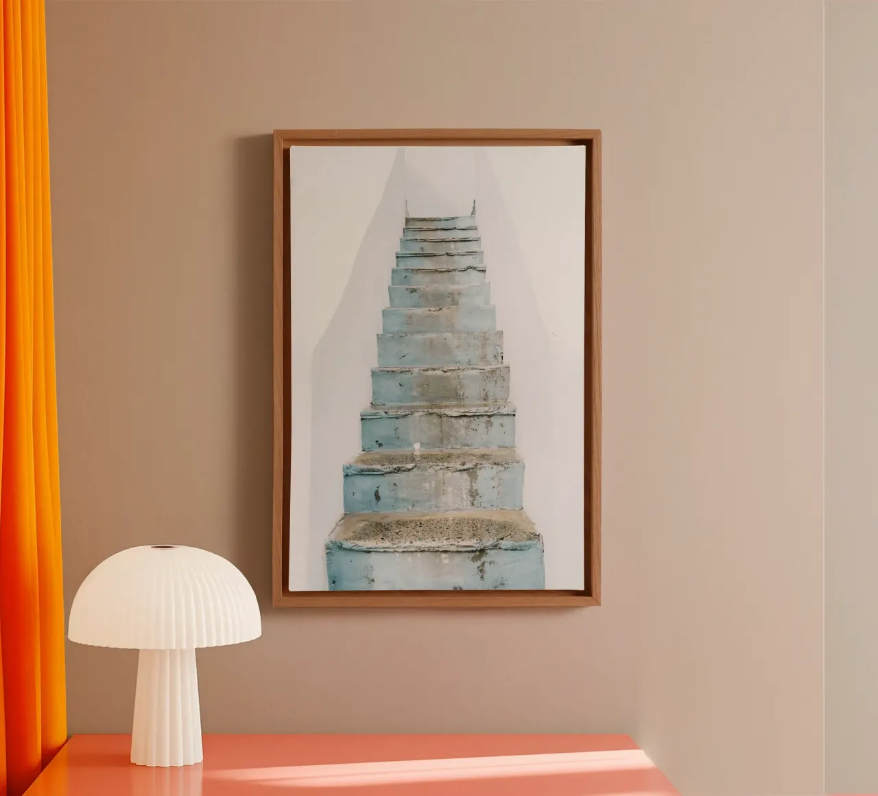 Quiete rustica tela con Cornice a cassetta da PhotoVibe Decor