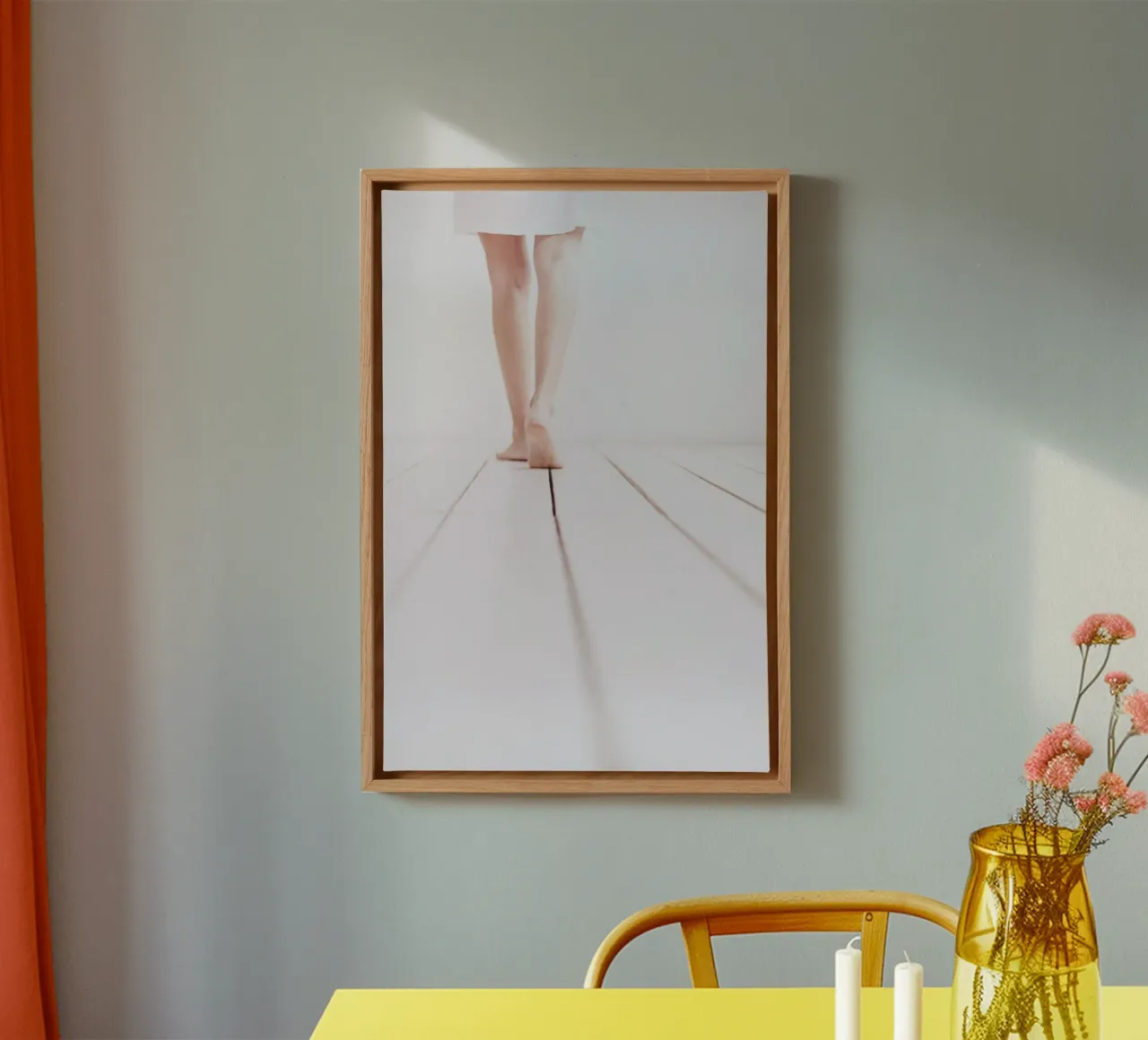 Quiete rustica tela con Cornice a cassetta da PhotoVibe Decor