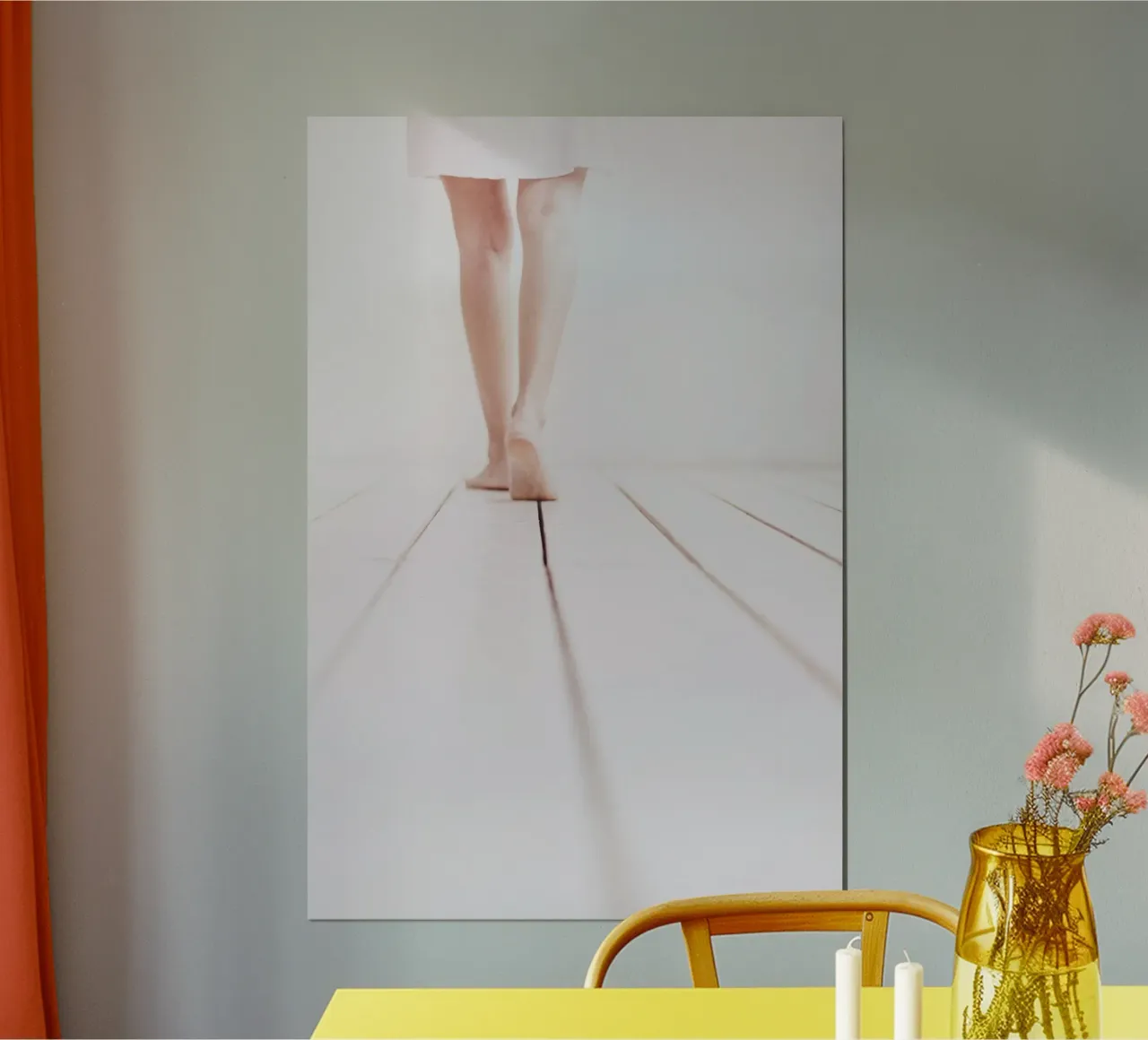 Quiete rustica poster con telaio in alluminio da PhotoVibe Decor