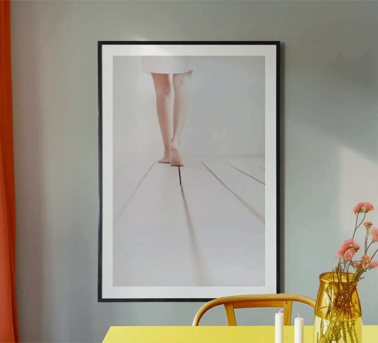 Quiete rustica poster con telaio in alluminio da PhotoVibe Decor