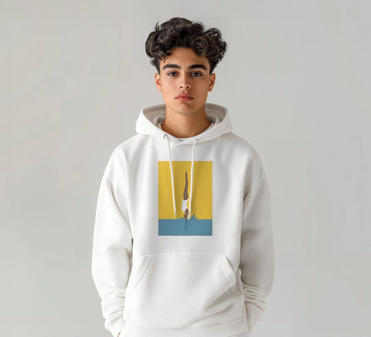 Ragazza subacquea felpa con cappuccio da maryde shop