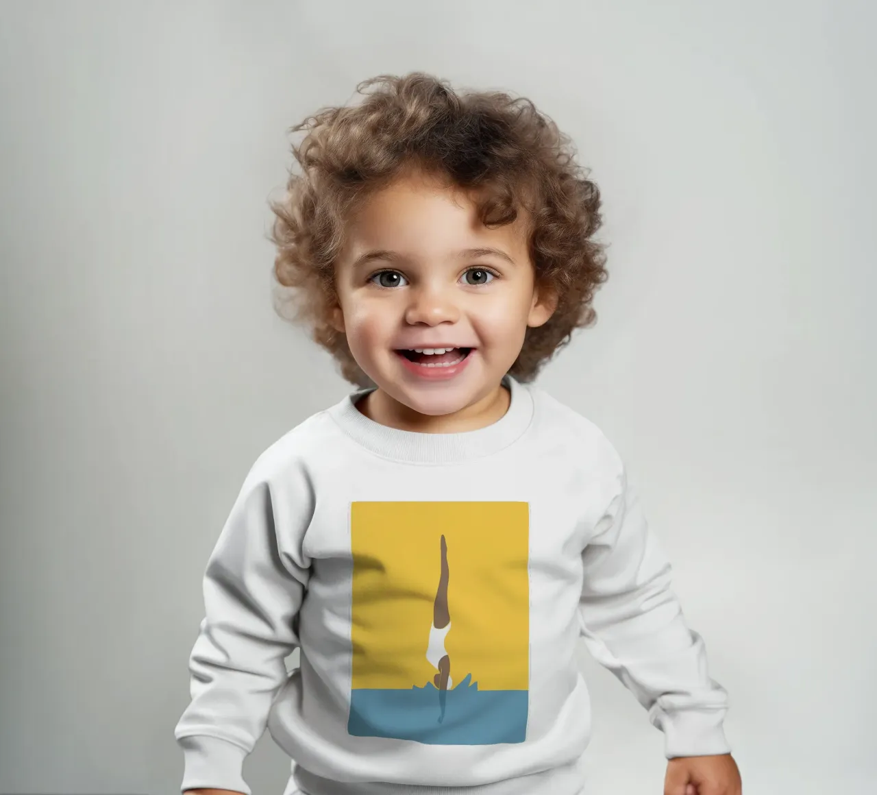Tauchendes Mädchen Baby Sweatshirt von maryde shop