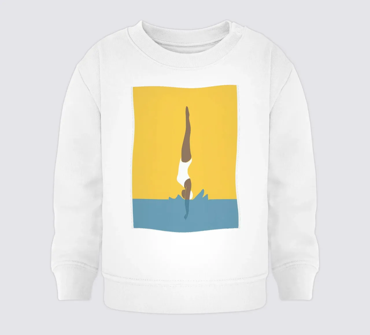 Tauchendes Mädchen Baby Sweatshirt von maryde shop