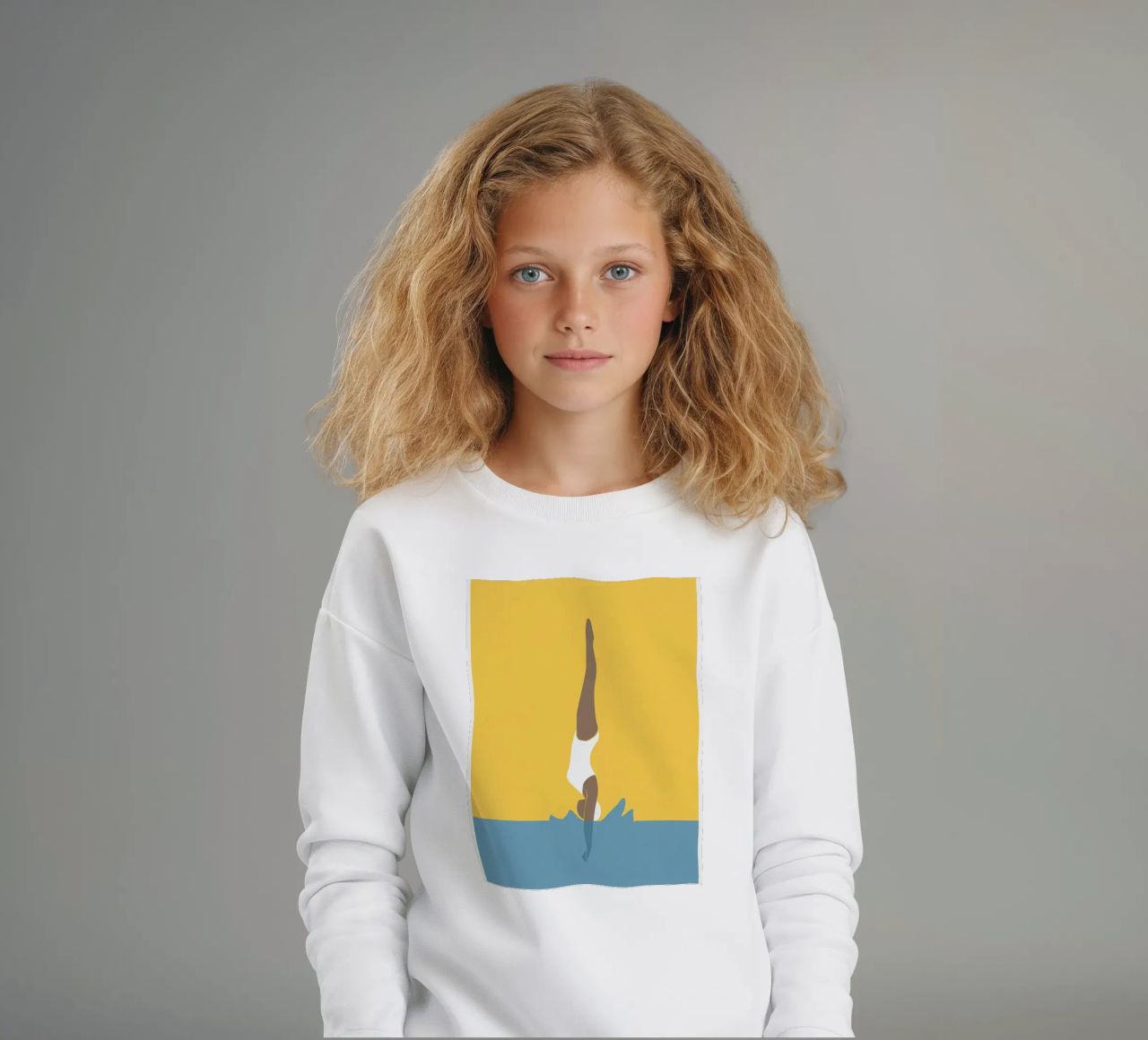 Ragazza subacquea felpa bambino da maryde shop
