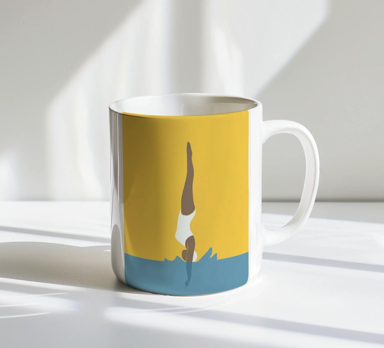 Ragazza subacquea tazza in ceramica da maryde shop