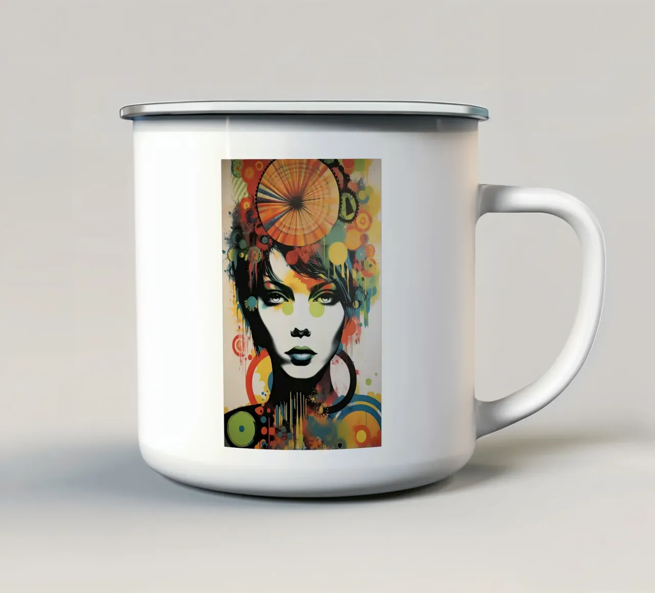 Arte da parete di Imagine tazza in smalto da Imagine