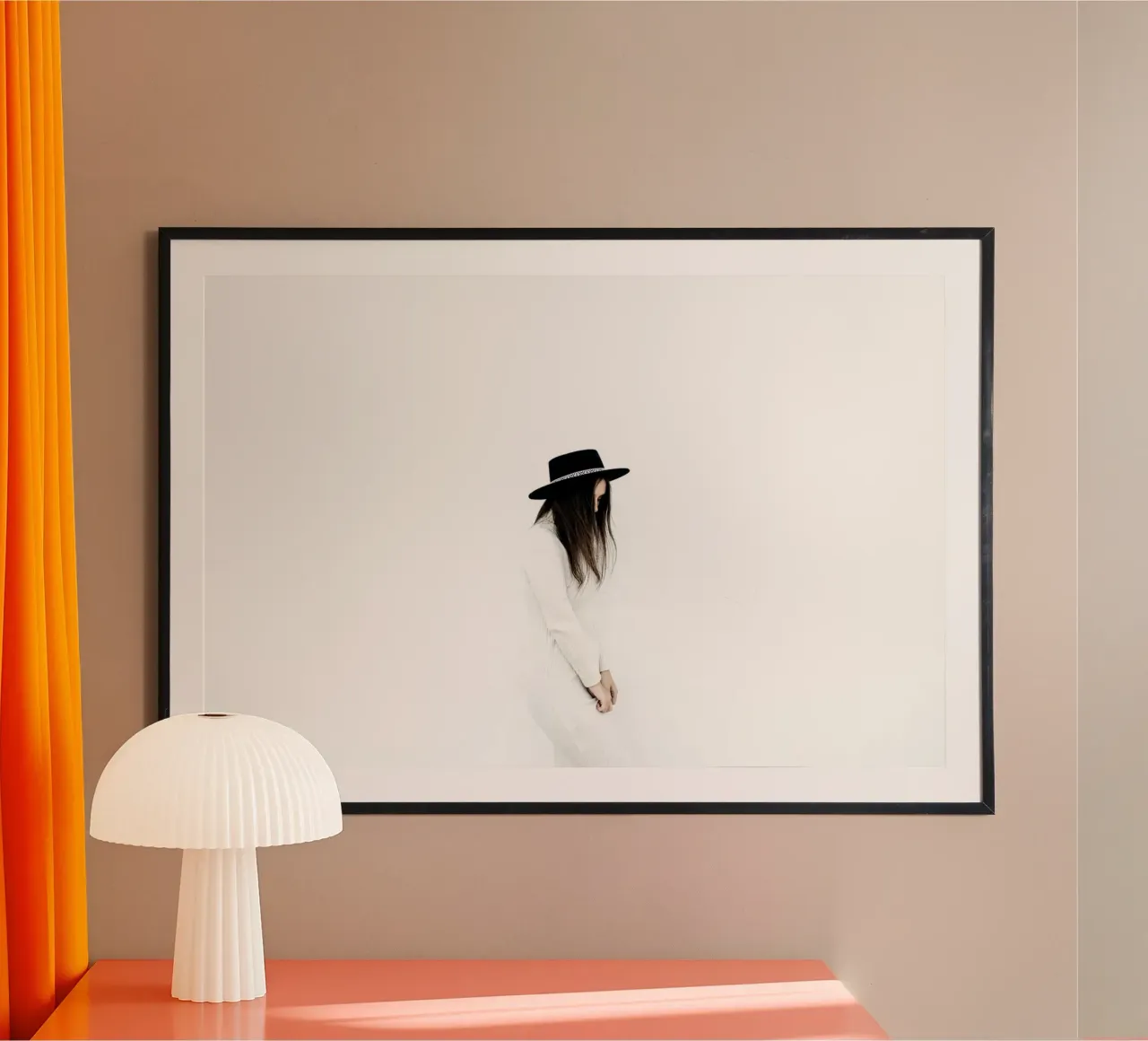 Quiete rustica poster con telaio in alluminio da PhotoVibe Decor
