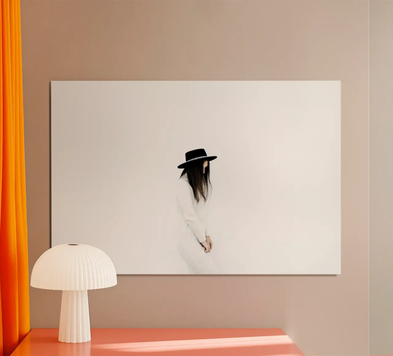 Quiete rustica poster con telaio in alluminio da PhotoVibe Decor