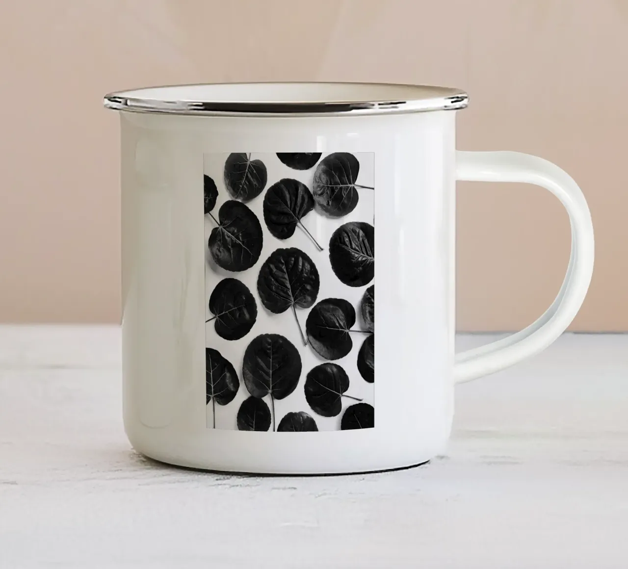 Quiete rustica tazza in smalto da PhotoVibe Decor