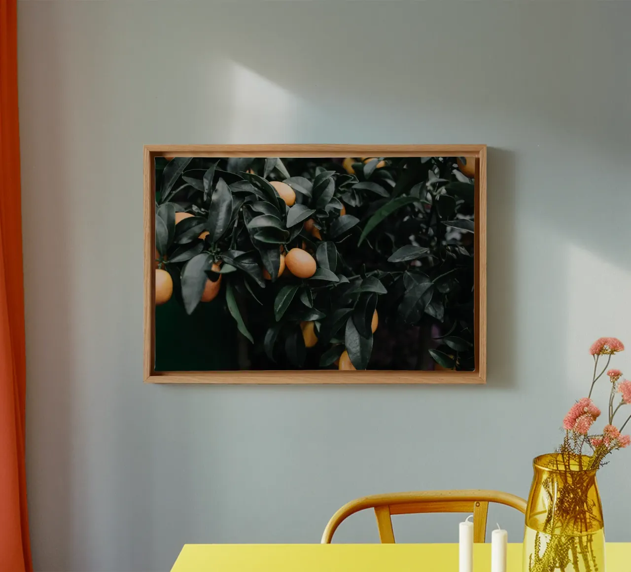 Quiete rustica tela con Cornice a cassetta da PhotoVibe Decor