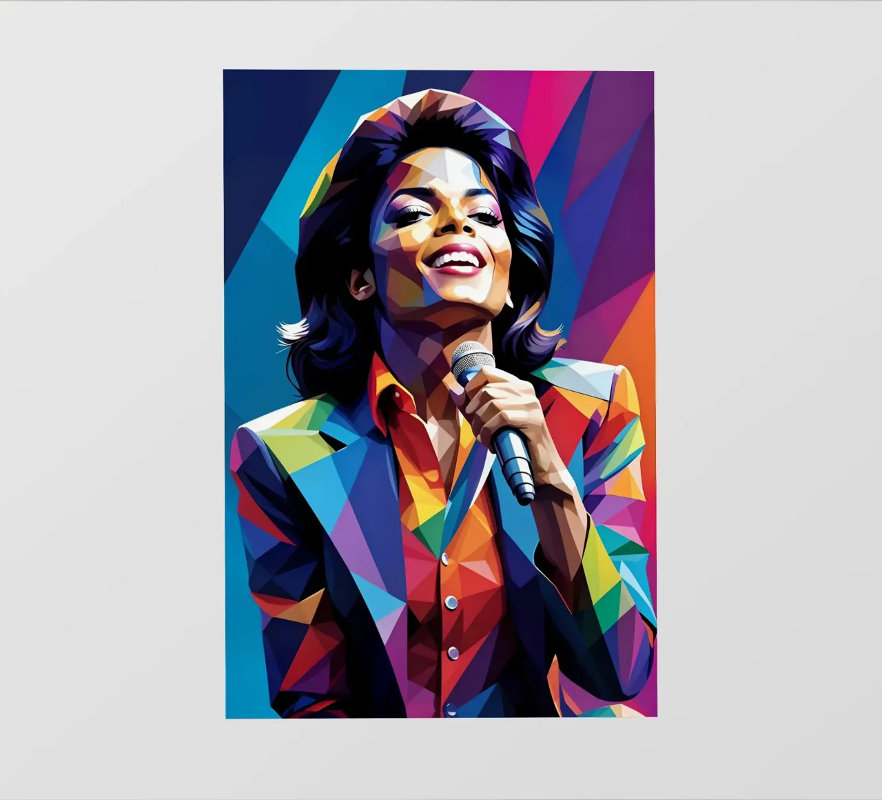 Michael Jackson, pop art colorata pellicola backlit da BONANZA