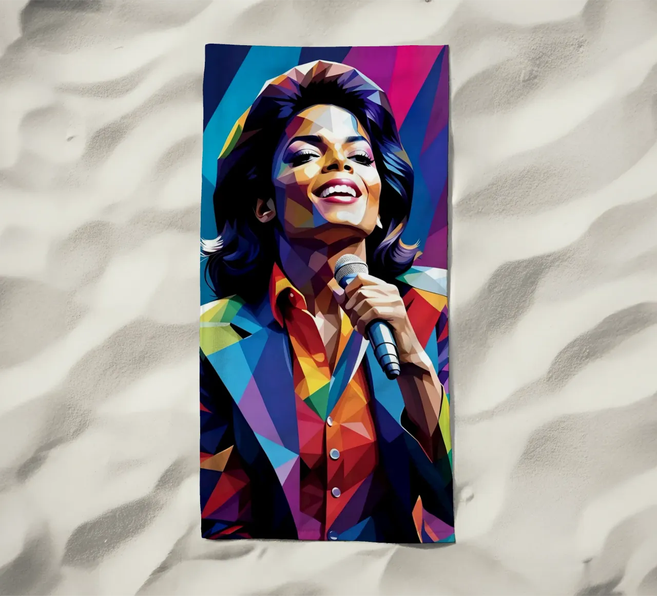 Michael Jackson, pop art colorata telo mare da BONANZA