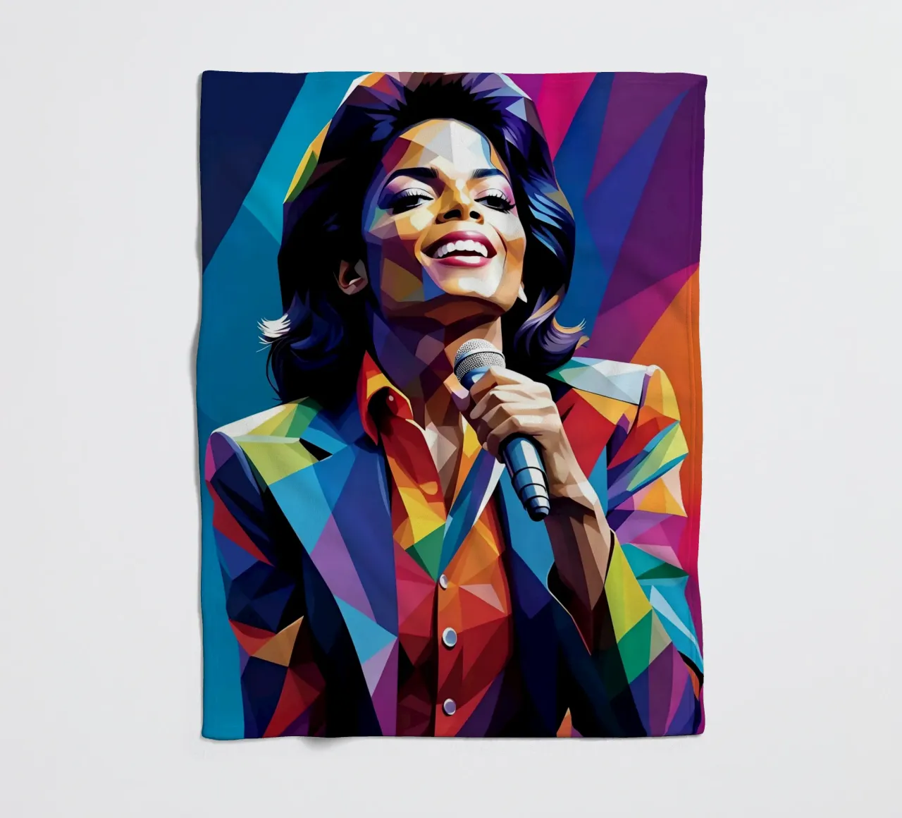 Michael Jackson, pop art colorata coperta in pile da BONANZA