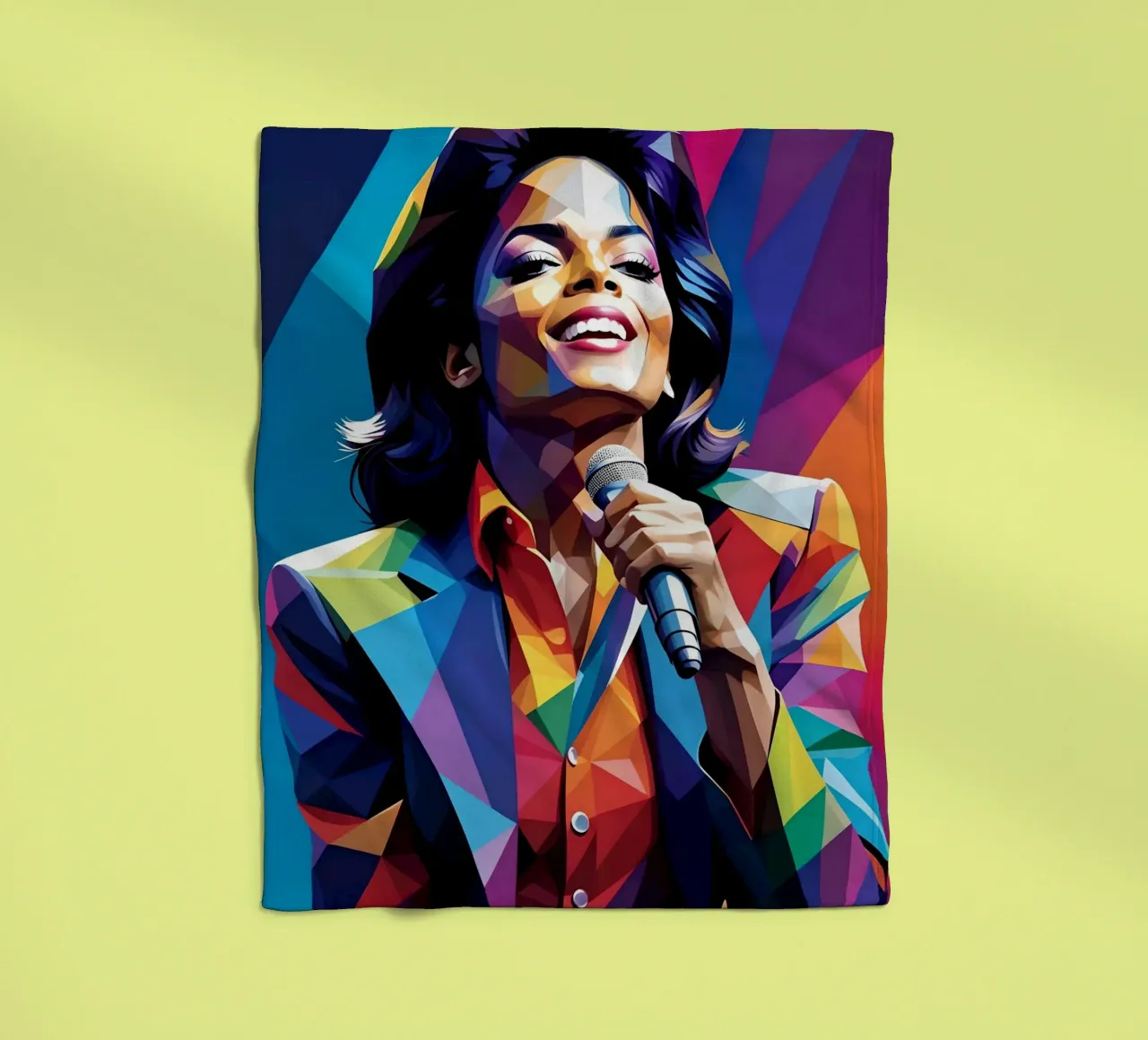 Michael Jackson, pop art colorata coperta in pile da BONANZA