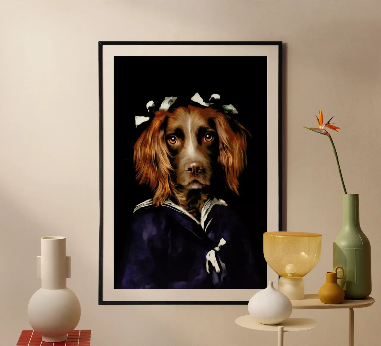 Chanti poster con telaio in legno da Tein Lucasson