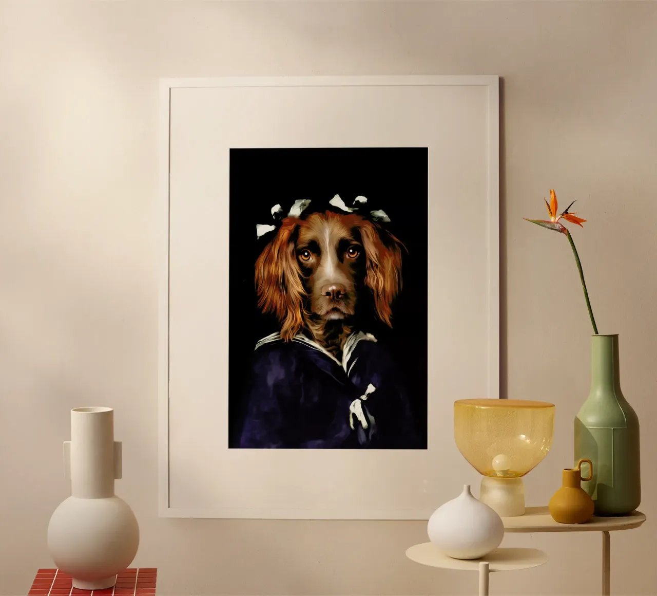 Chanti poster con telaio in legno da Tein Lucasson