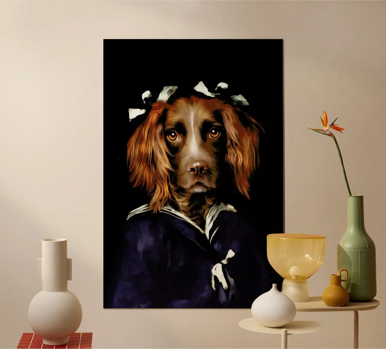 Chanti poster con telaio in legno da Tein Lucasson