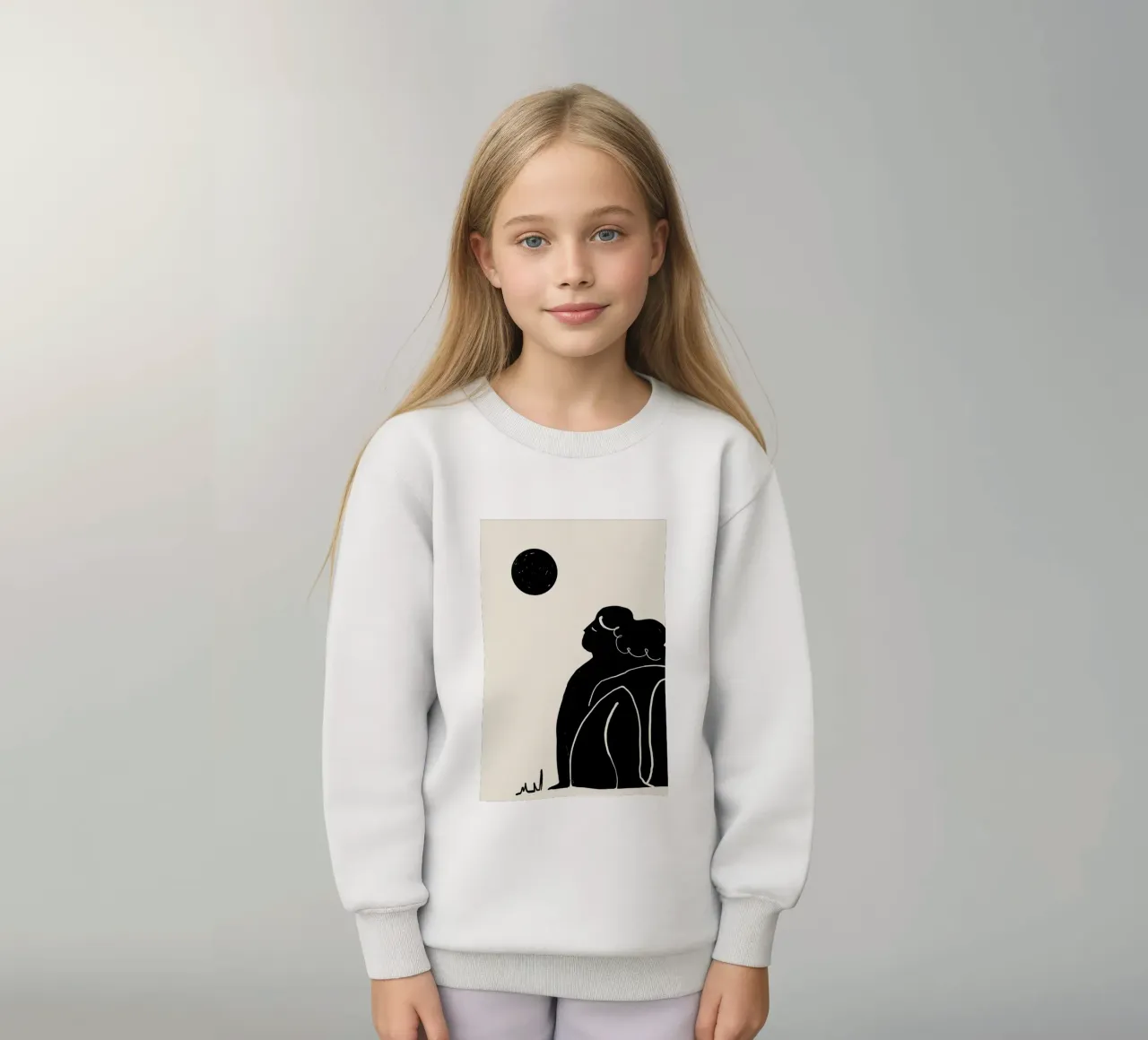 Moon Meditation 2 felpa bambino da Graphite