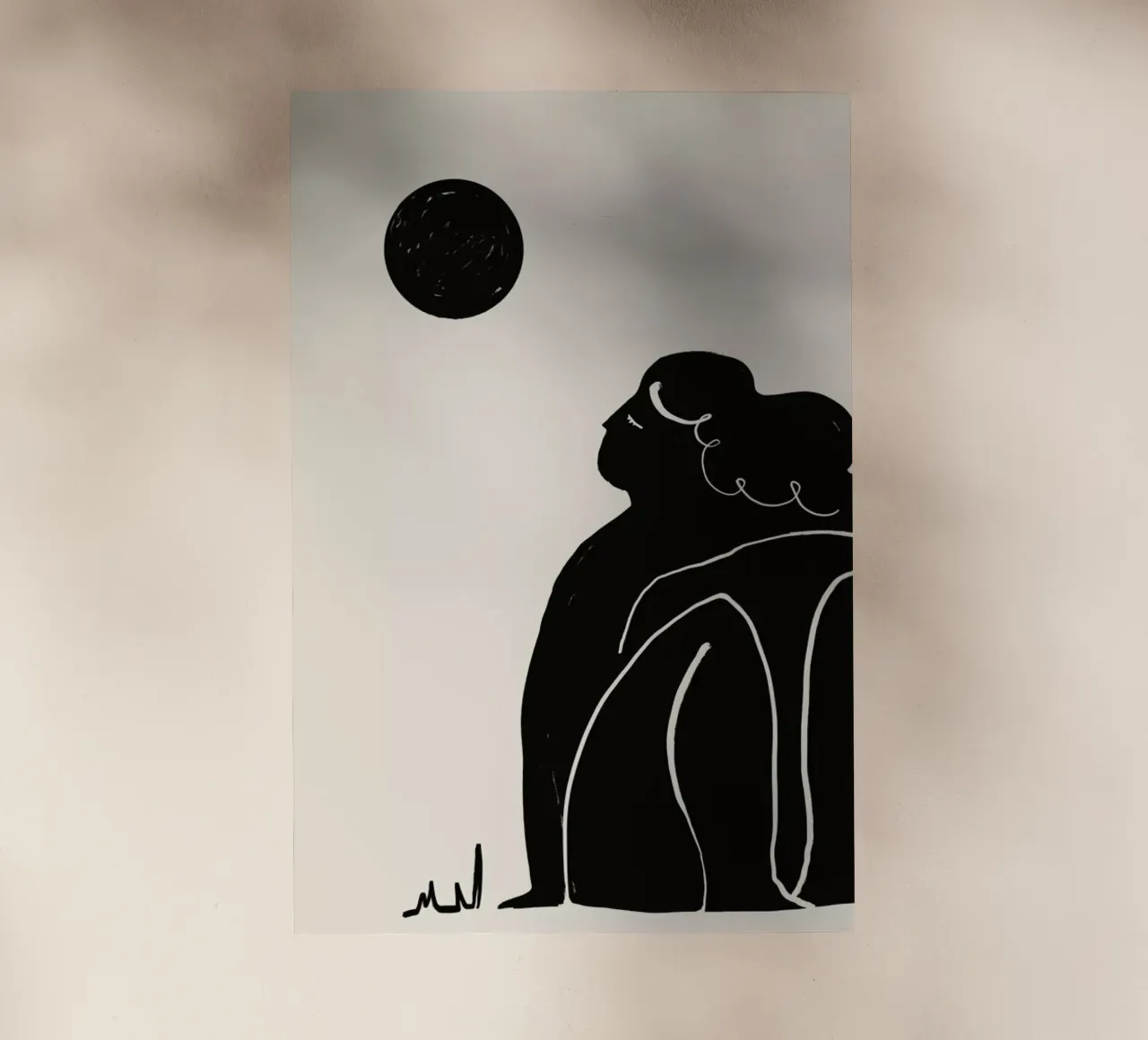 Moon Meditation 2 pellicola backlit da Graphite