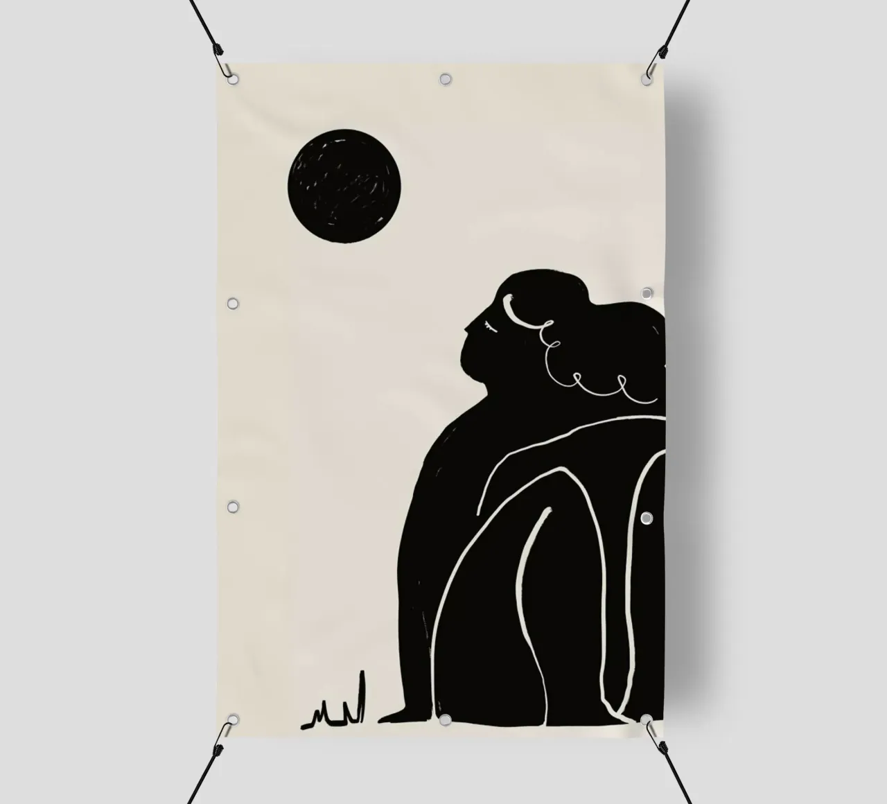 Moon Meditation 2 telo in pvc da Graphite