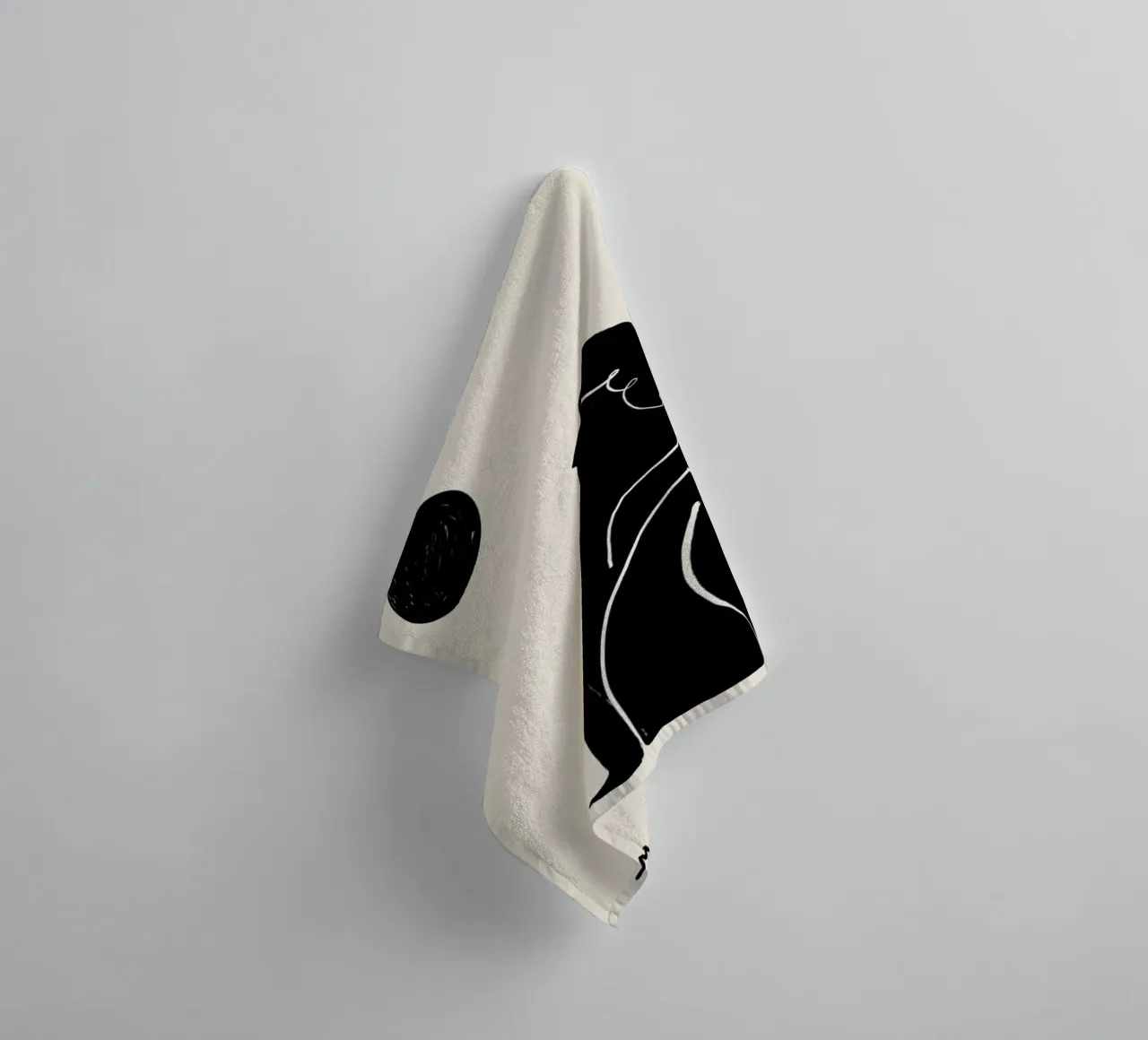 Moon Meditation 2 asciugamano da bagno da Graphite