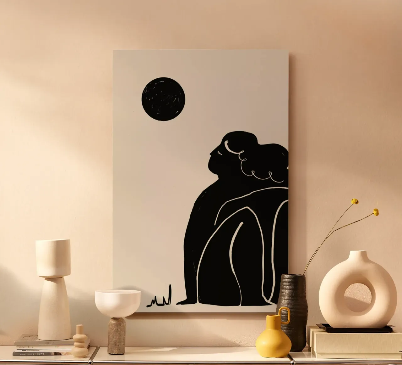 Moon Meditation 2 alluminio dibond da Graphite