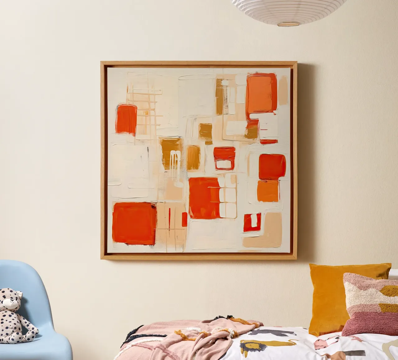Muurkunst van Imagine canvas met Baklijst van Imagine