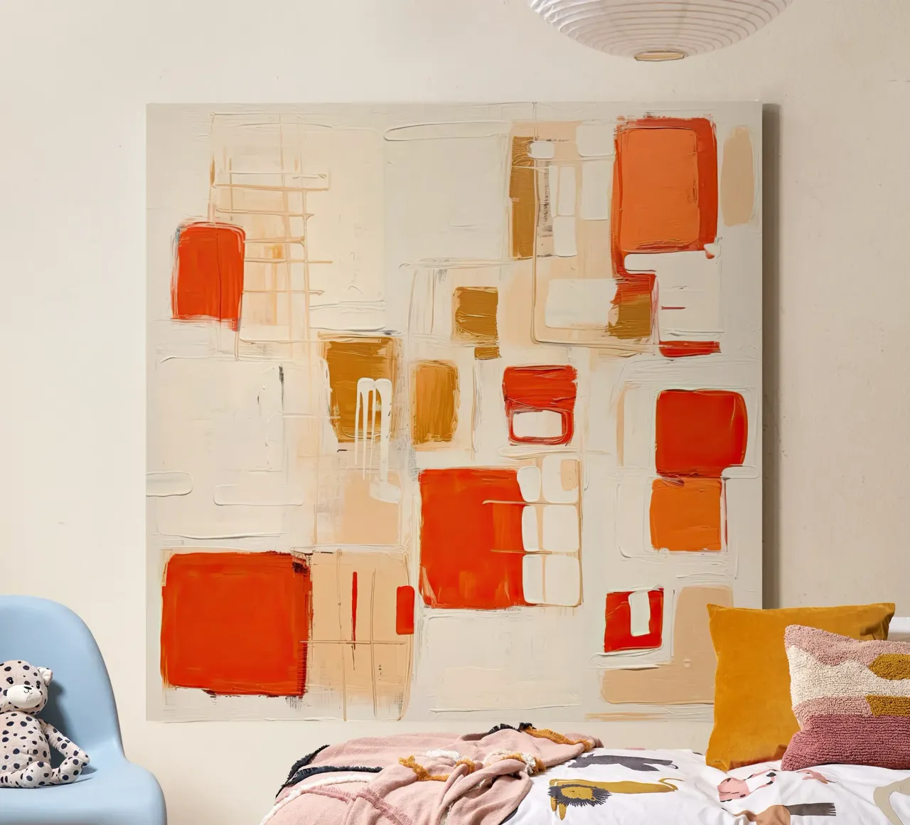Muurkunst van Imagine canvas met Baklijst van Imagine