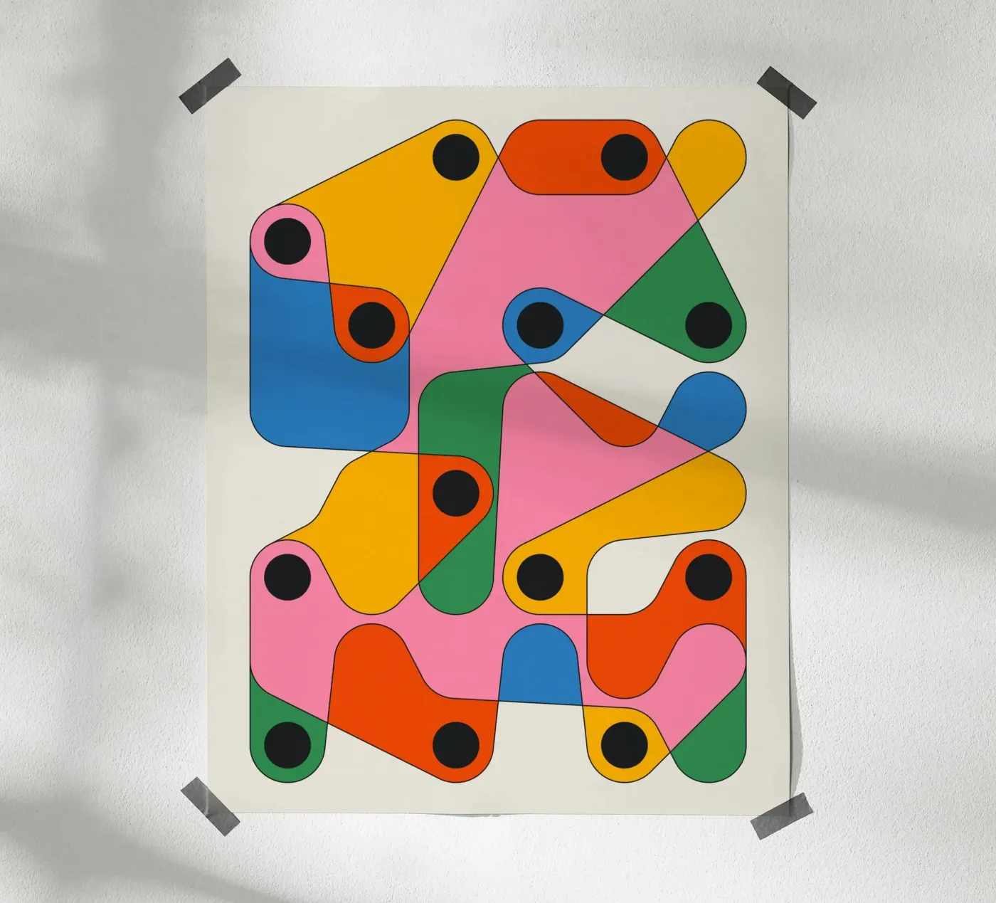 TANGENT poster van Jazzberry Blue