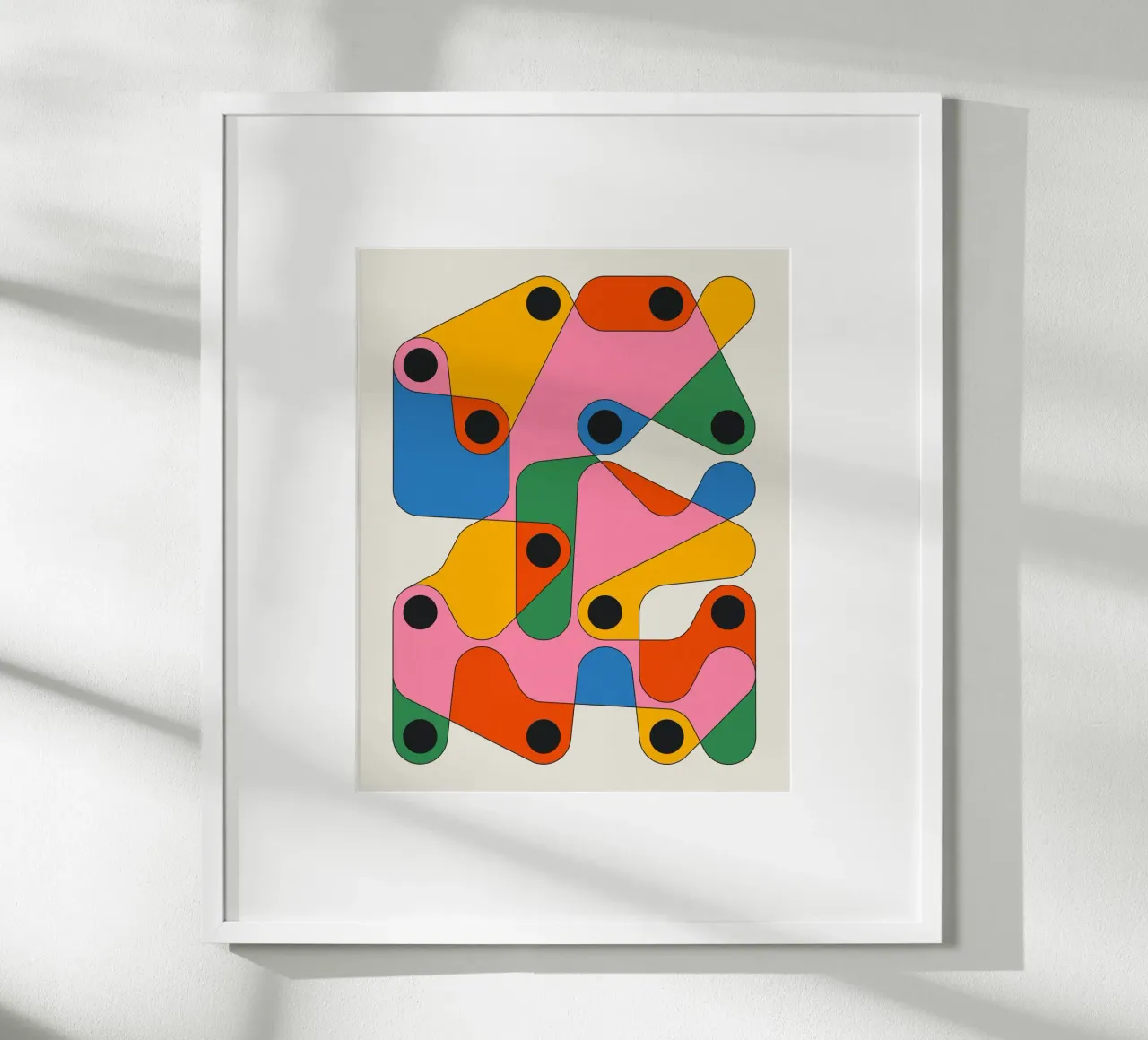 TANGENTE poster con telaio in alluminio da Jazzberry Blue