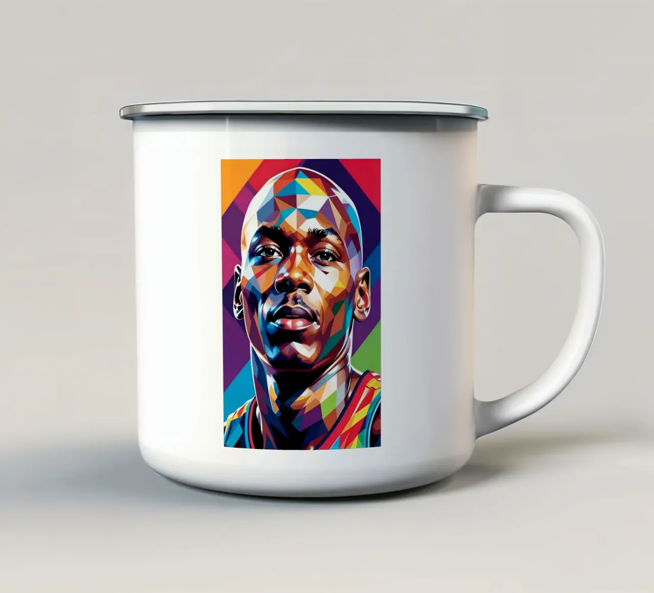 Michael Jordan pop art tazza in smalto da BONANZA