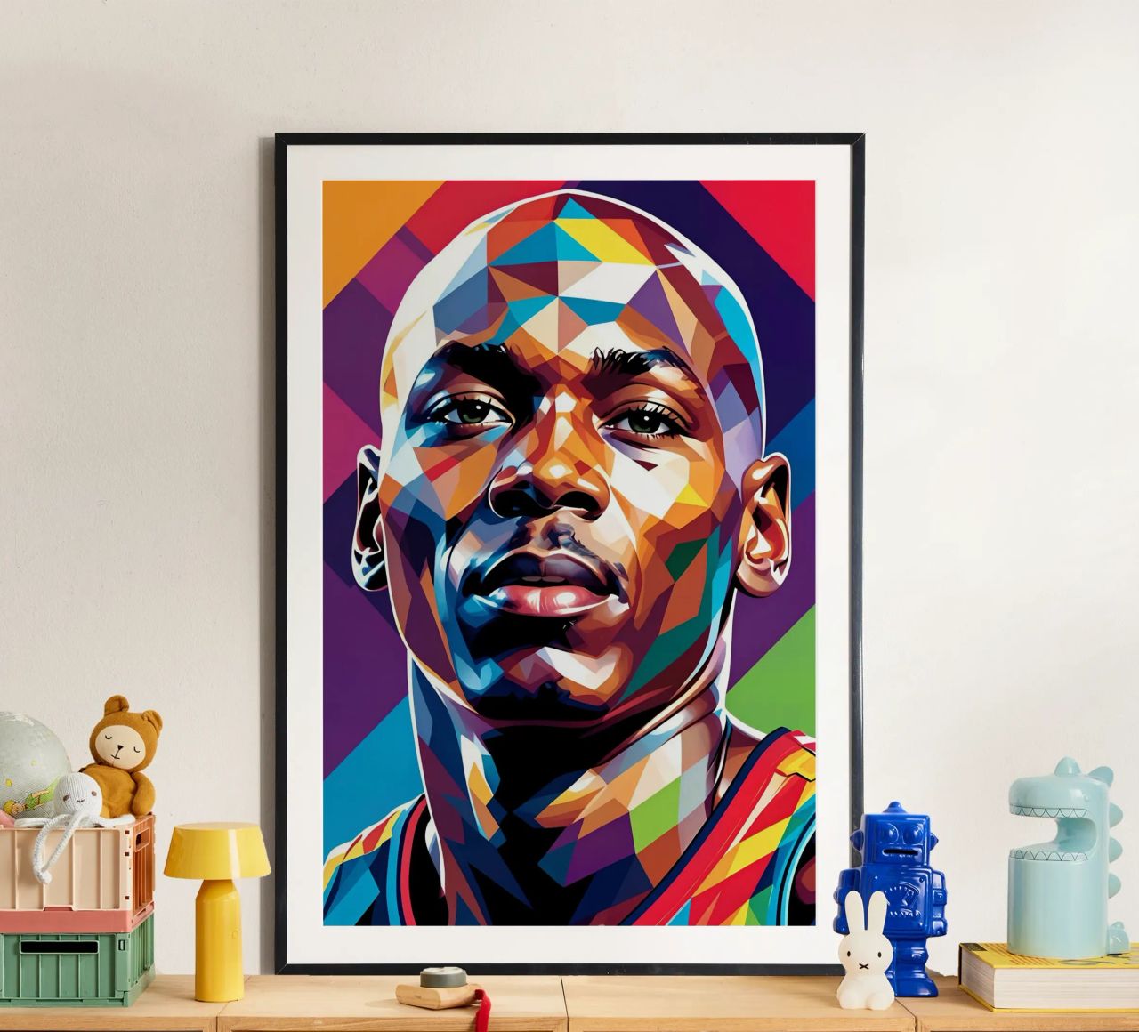 Michael Jordan pop art poster by BONANZA