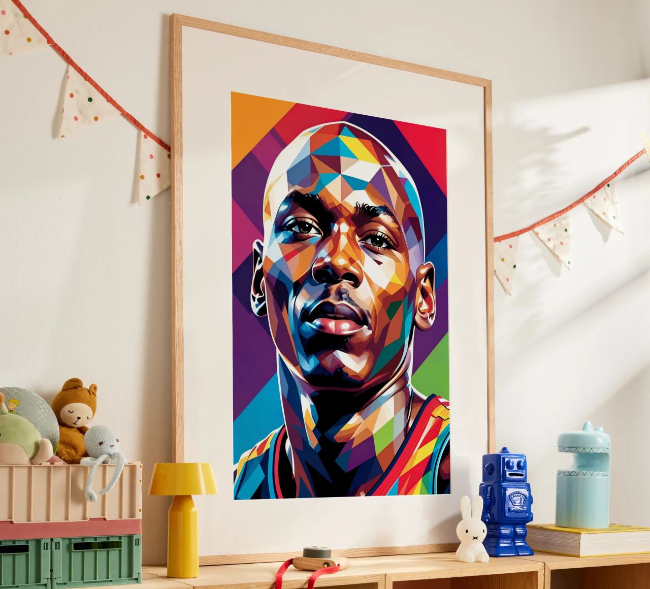 Michael Jordan pop art poster by BONANZA