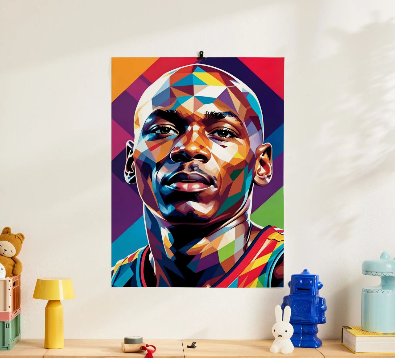 Michael Jordan pop art poster by BONANZA