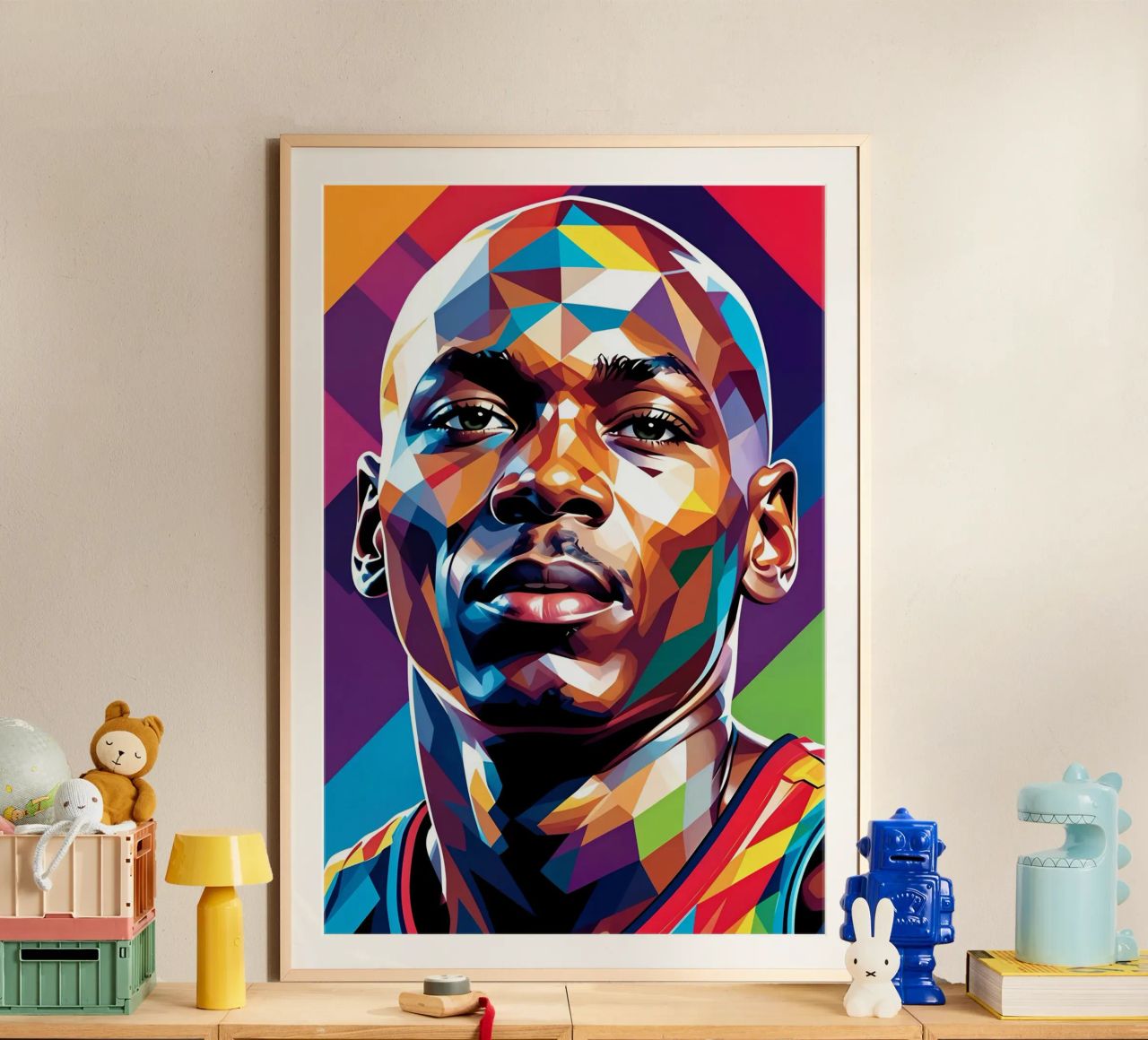 Michael Jordan pop art poster by BONANZA