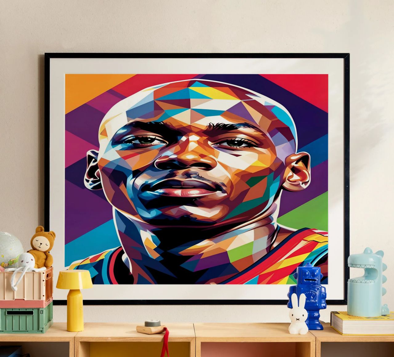 Michael Jordan pop art poster by BONANZA