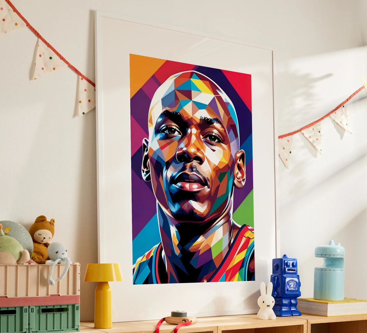 Michael Jordan pop art poster by BONANZA