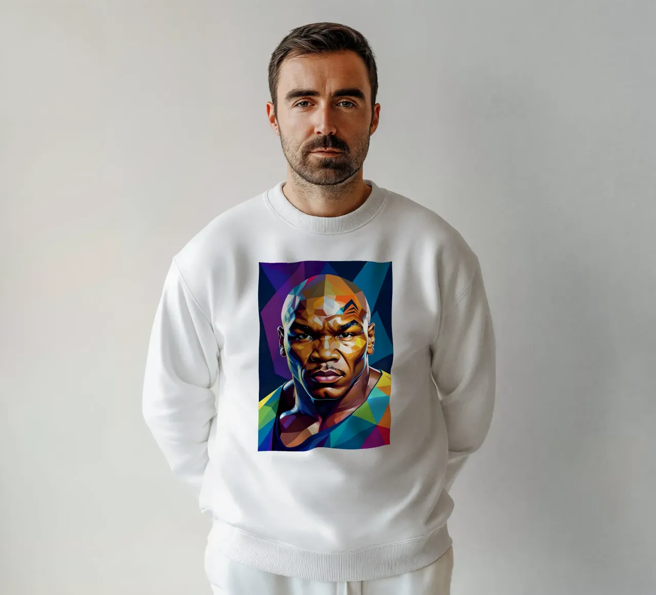 Mike Tyson pop art al neon felpa da BONANZA