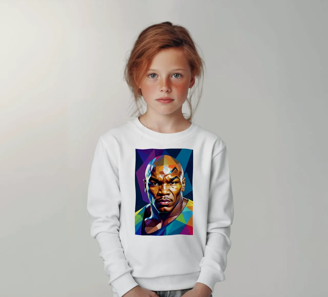 Mike Tyson pop art al neon felpa bambino da BONANZA