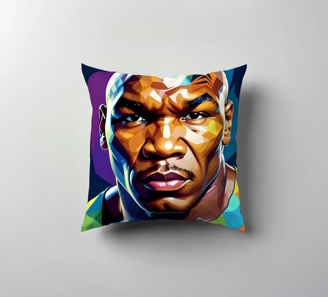 Mike Tyson pop art al neon cuscino da BONANZA